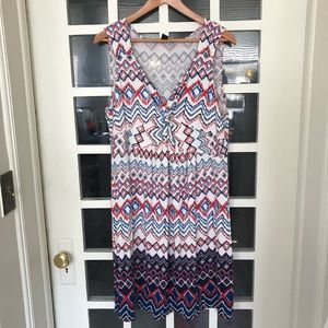 Aztec print, t shirt knit, sundress